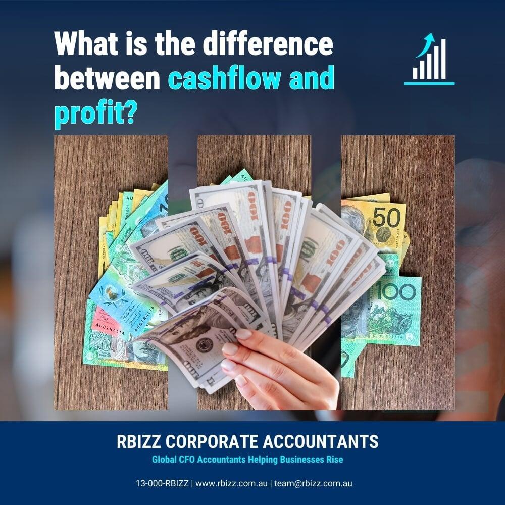 What is the difference between cashflow and profit?
